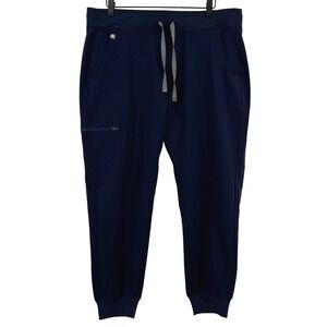 FIGS Zamora Jogger Scrub Pants 2.0 Navy Blue Women L/P W18SW2005P Nurse NWT